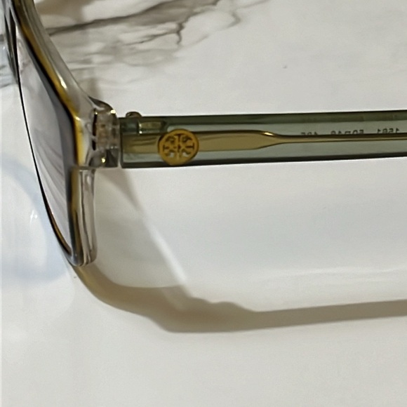 TORY BURCH TY 2064 1561 50/16/135 TORTOISE GREEN CRYSTAL EYEGLASSES - Picture 10 of 11